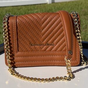 Caramel cross body Chain Bag BRAZILIAN LEATHER